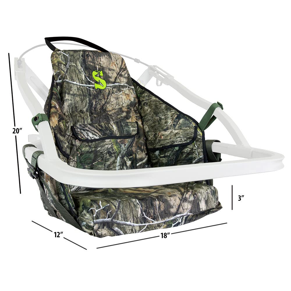 Summit Treestands Surround Seat padded sides ease contact and warmth during long sits