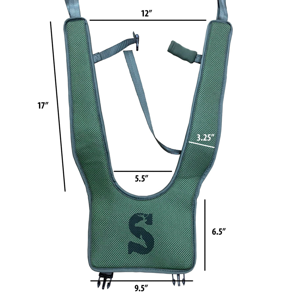 Summit Treestands Universal Backpack System with load adjusters for even weight distribution.