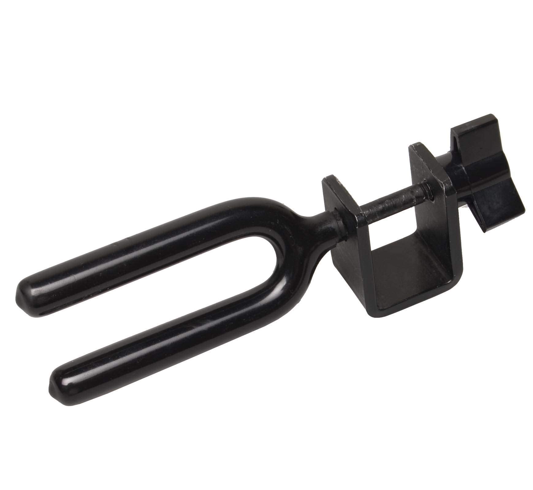 Summit Treestands universal bow holder mounted on a tree stand for quick access