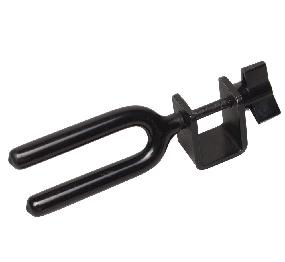 Summit Treestands universal bow holder mounted on a tree stand for quick access