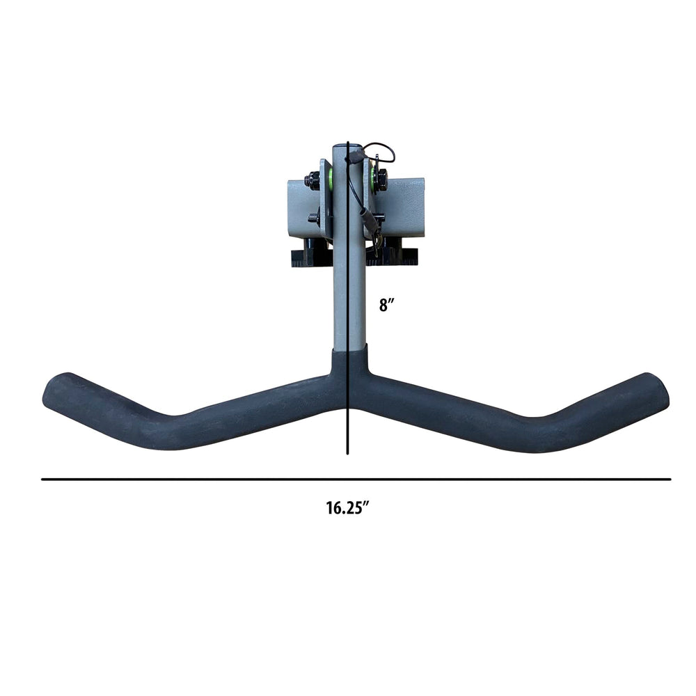 Summit Treestands Universal Footrest attaches to 1x1 tubes for universal compatibility.