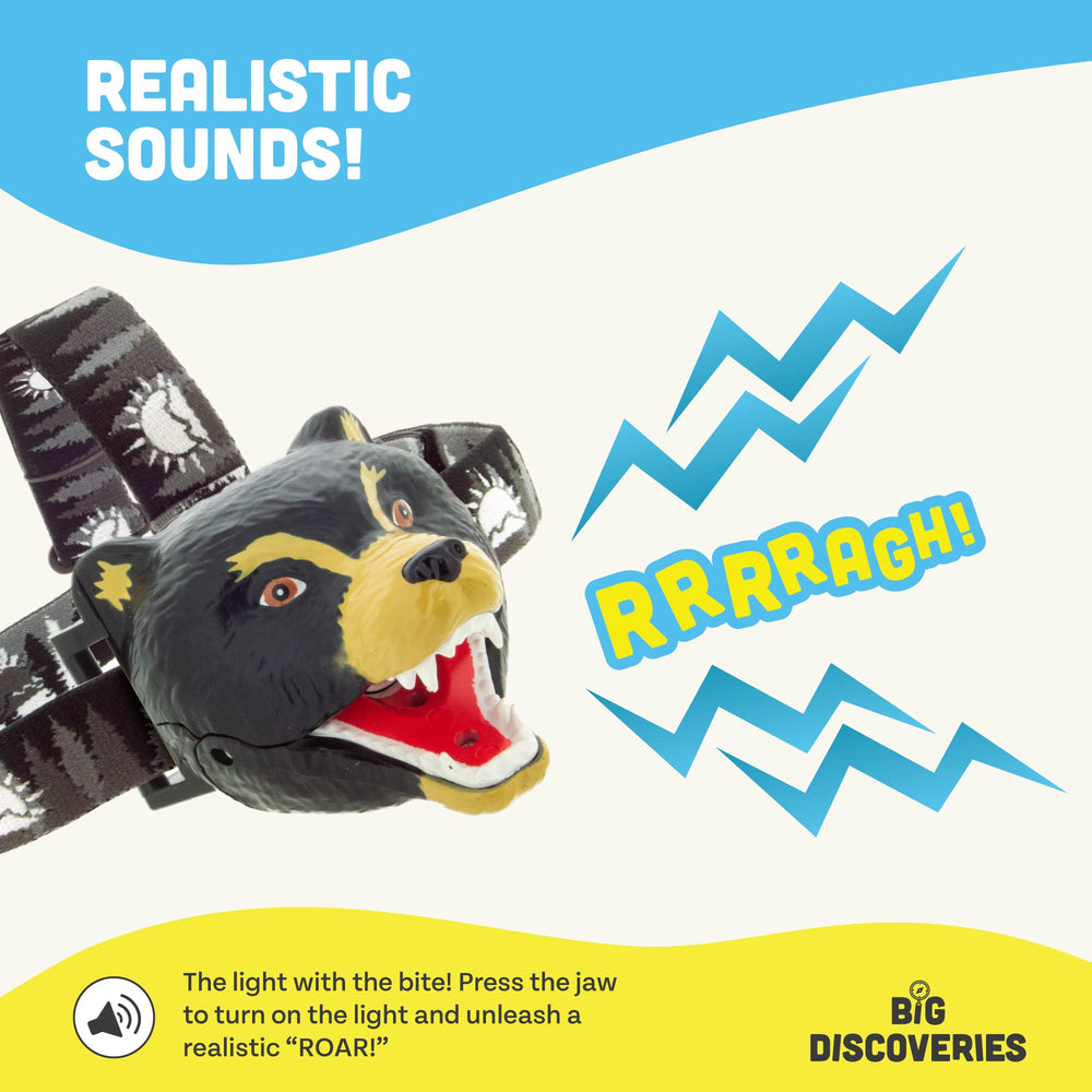 Sun Company Big Discoveries Bear Headlamp ideal for camping with kids and family
