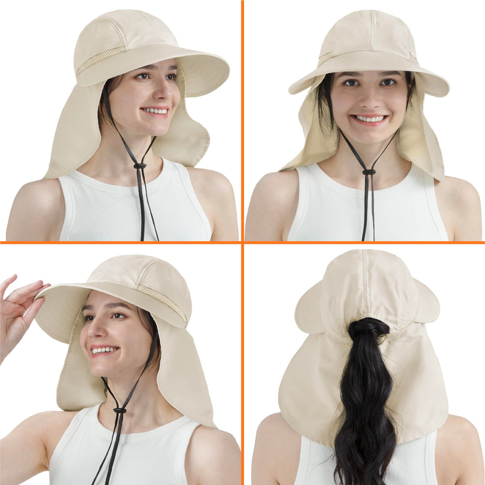 SUN CUBE UPF 50 hat provides reliable sun protection during outdoor activities.