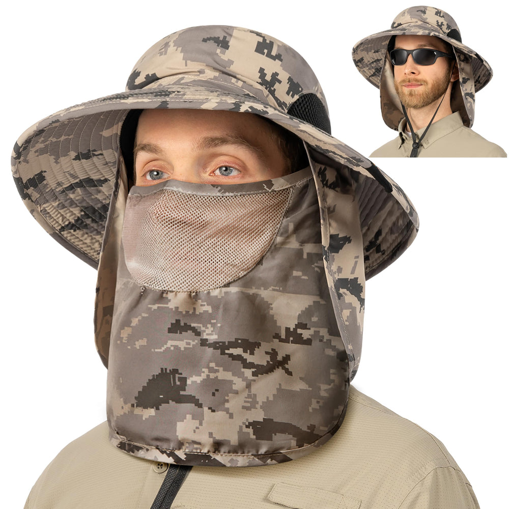 SUN CUBE adjustable chin strap and sweatband ensure secure fit.