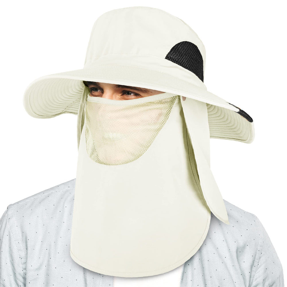 SUN CUBE adjustable chin strap helps secure the hat on windy days