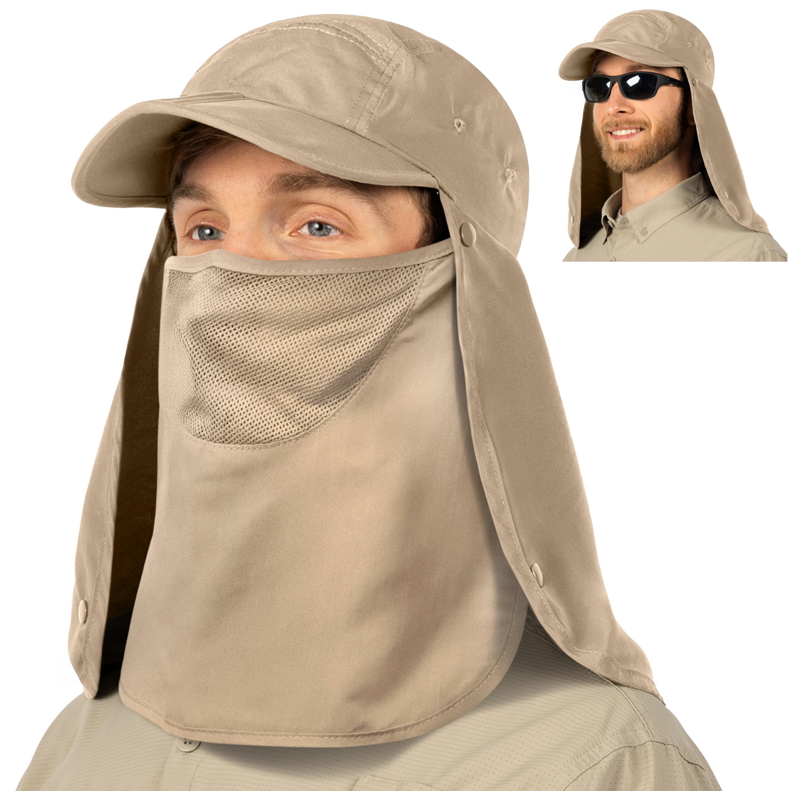 SUN CUBE hat adjustable cords ensure a secure fit for everyone