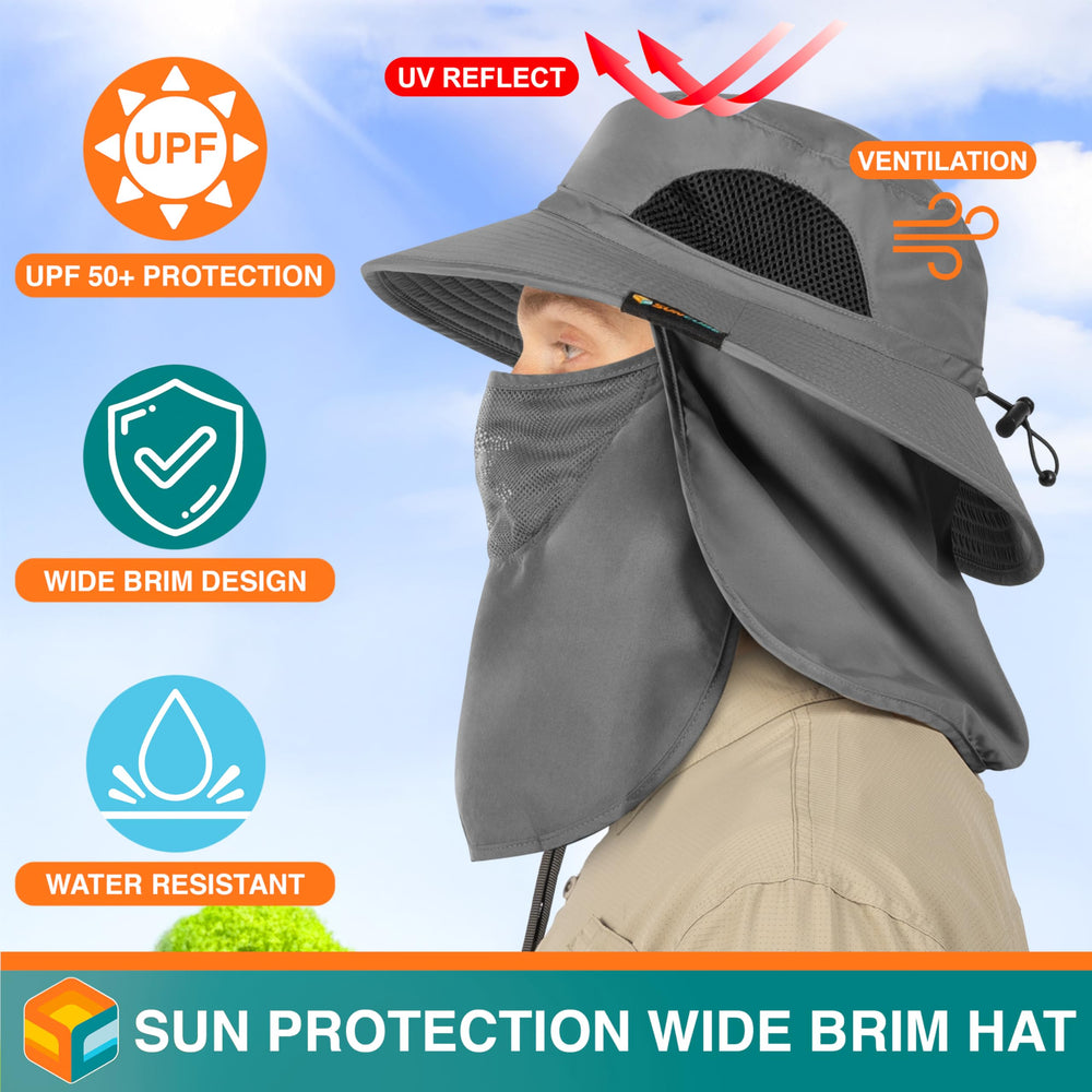SUN CUBE breathable mesh crown keeps you cool in hot weather.