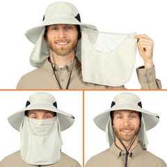 SUN CUBE boonie hat with breathable mesh crown keeps your head cool
