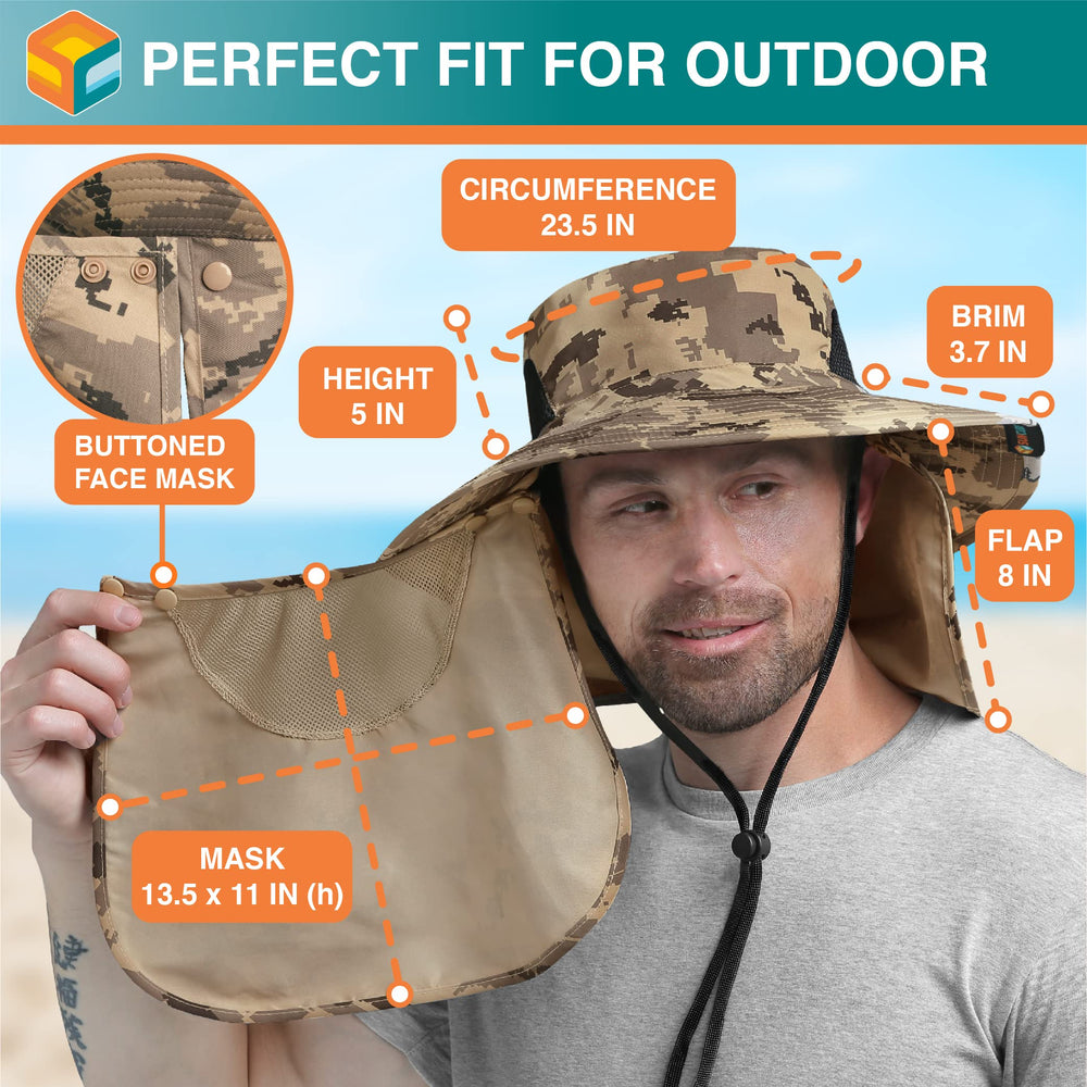 SUN CUBE boonie safari hat is packable and easy to carry.