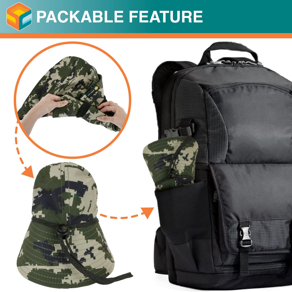 Sun Cube breathable vented fabric keeps your head cool.