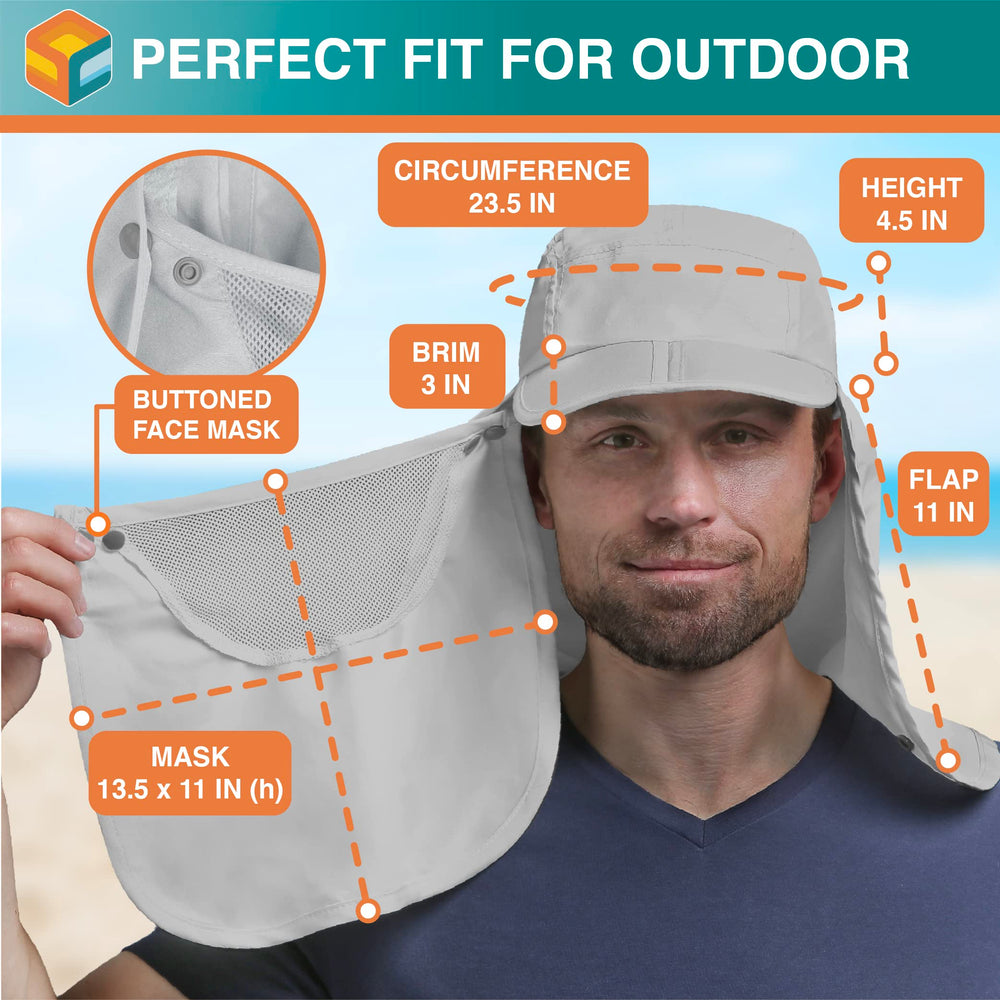 SUN CUBE foldable brim packs easily for travel and storage.