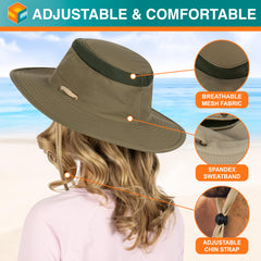 SUN CUBE foldable hat packs flat for travel