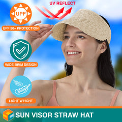 Foldable straw hat by SUN CUBE designed for easy packing on trips