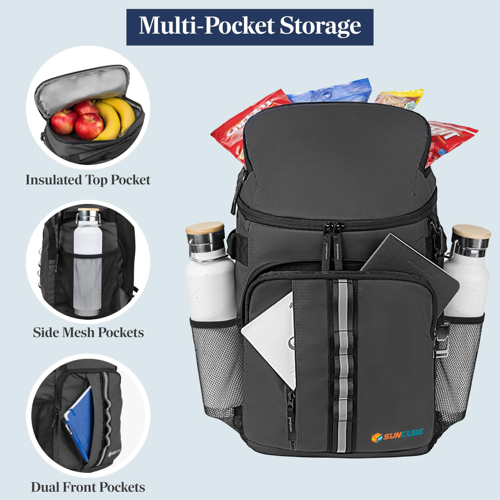 Sun Cube insulated liner and heat-seal detail highlights cold retention