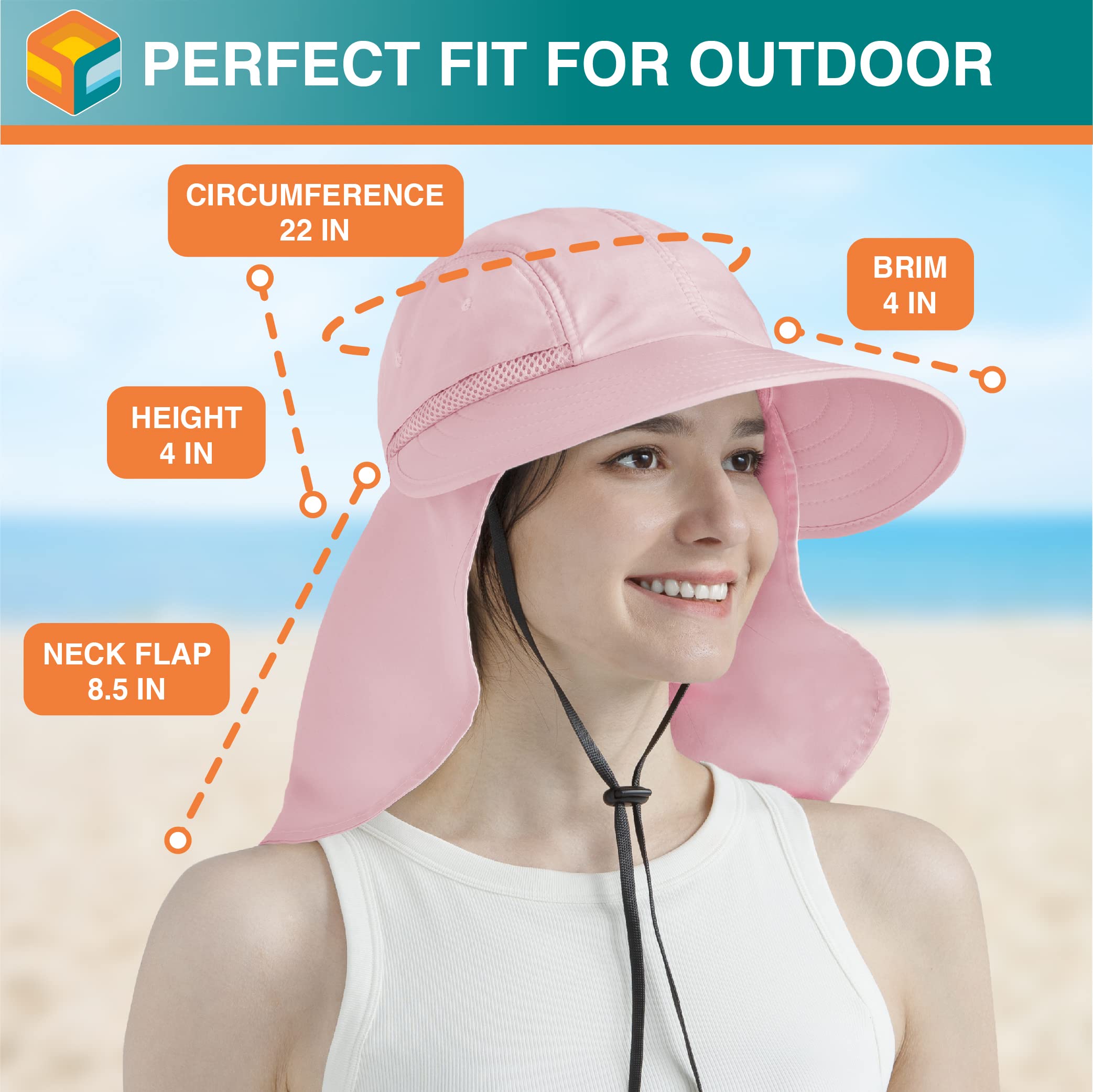SUN CUBE quick-drying polyester for travel-ready wear