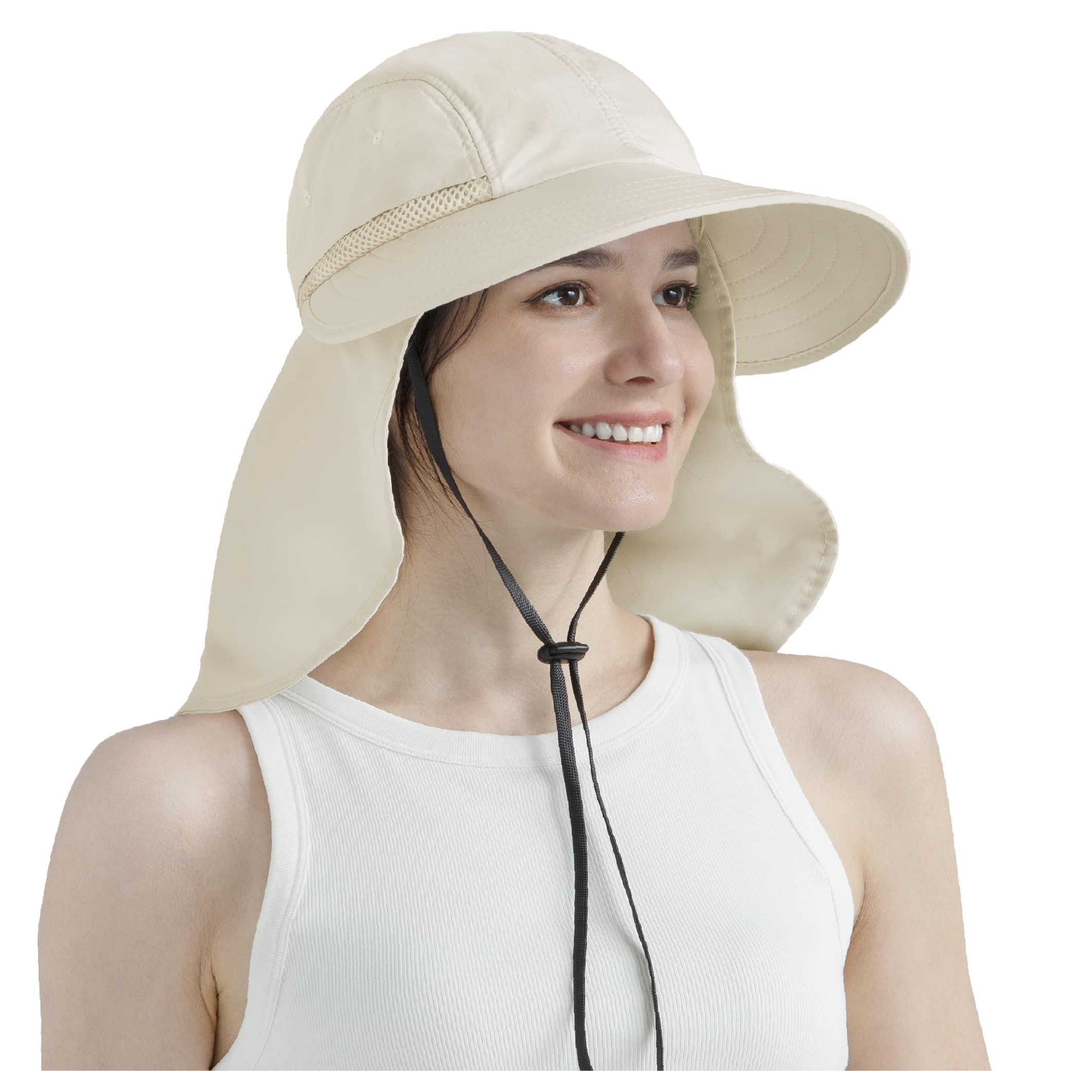 SUN CUBE packable and lightweight gardening hat for easy storage.
