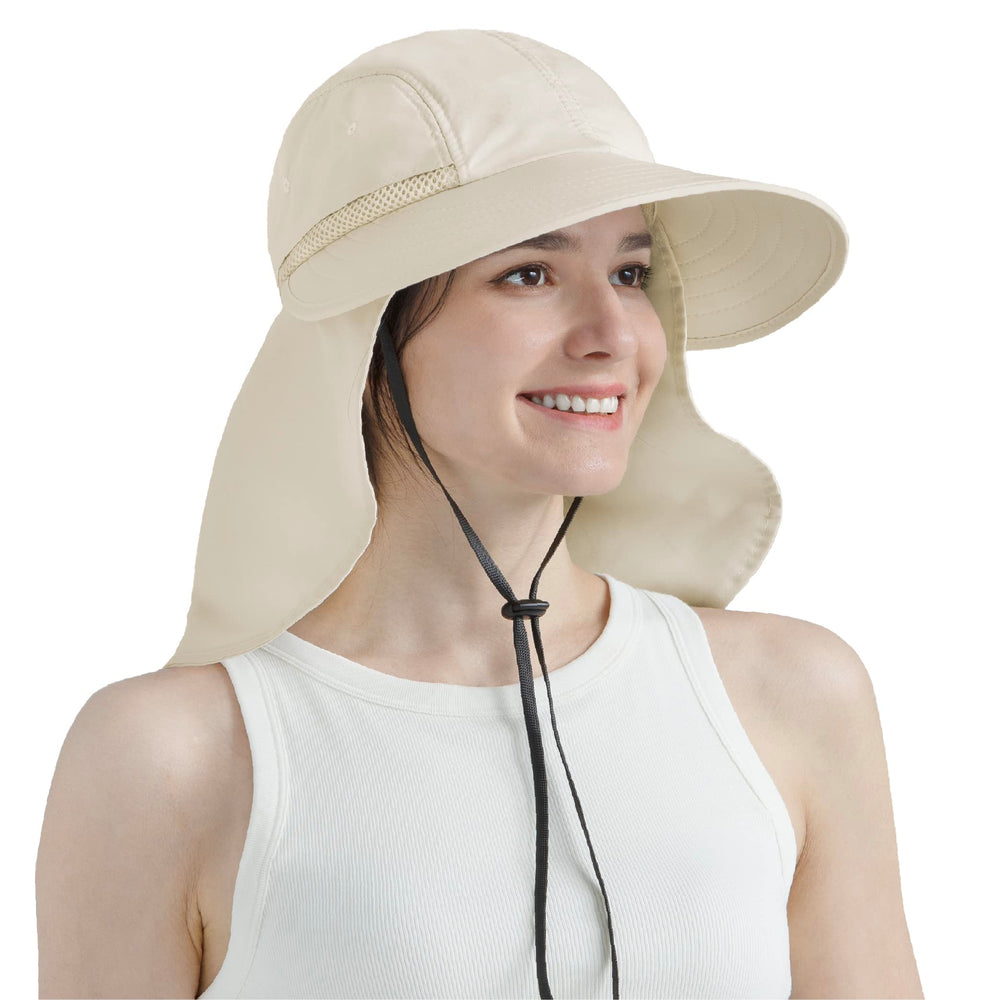 SUN CUBE packable and lightweight gardening hat for easy storage.
