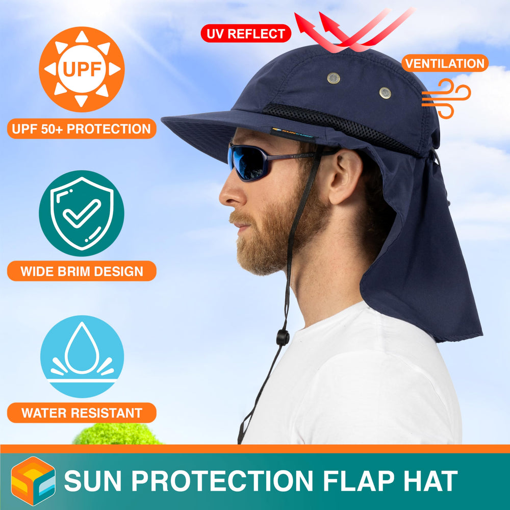 SUN CUBE sun hat water-resistant fabric dries quickly after splashes