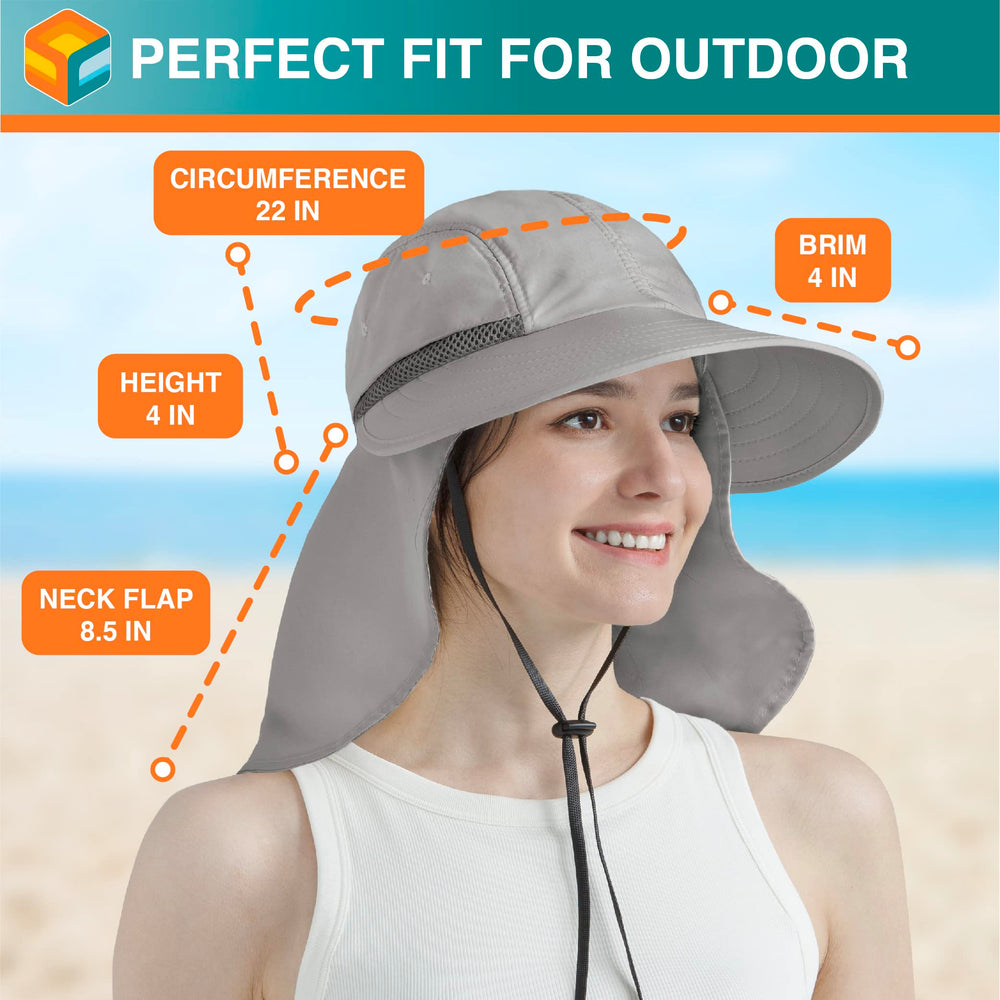 SUN CUBE sweatband wicks moisture for a dry forehead.
