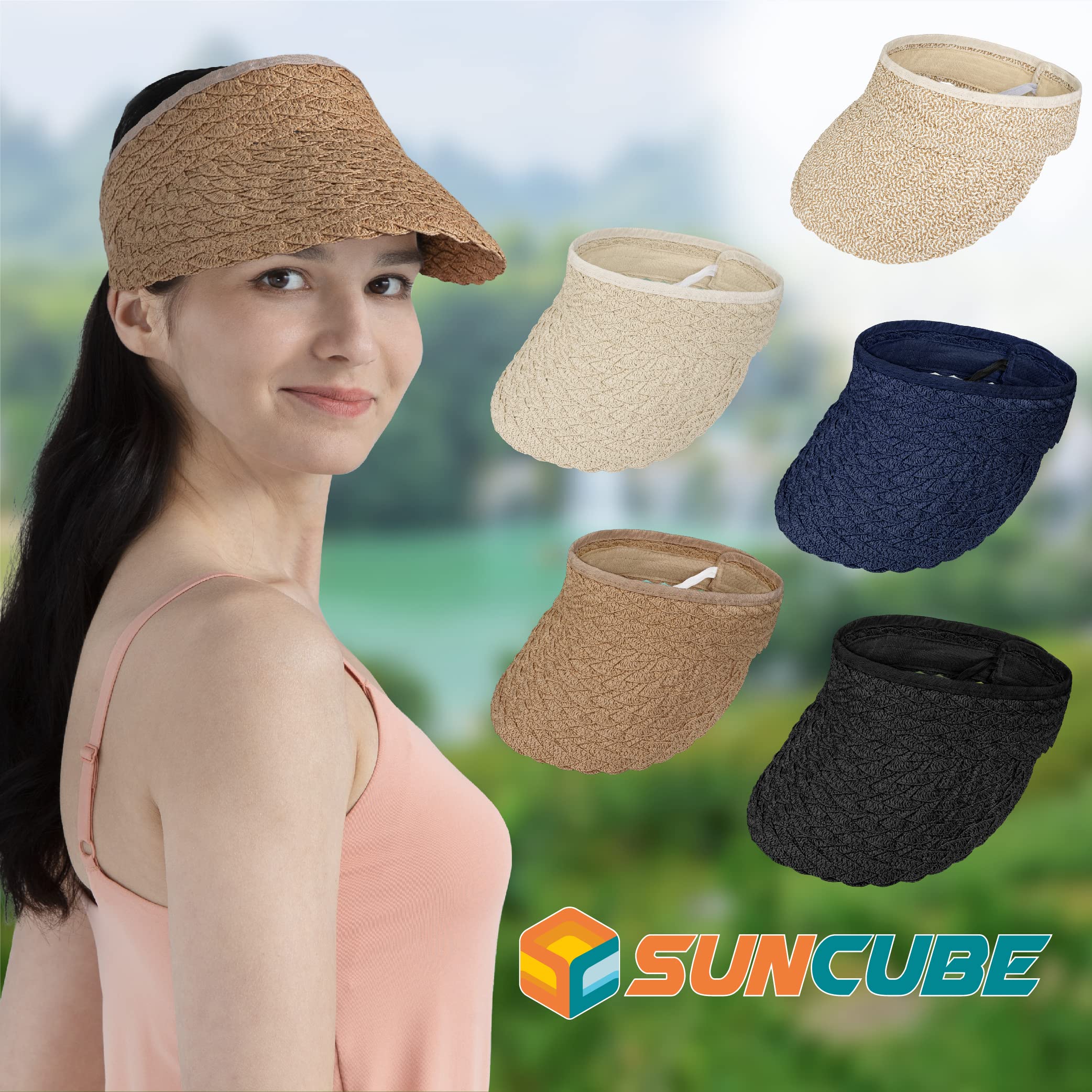 SUN CUBE breathable sweatband adds comfort on hot days
