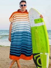 Sun Cube Surf Poncho front pocket detail for essentials during change