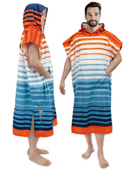Sun Cube Surf Poncho hooded towel ready for quick change after surfing