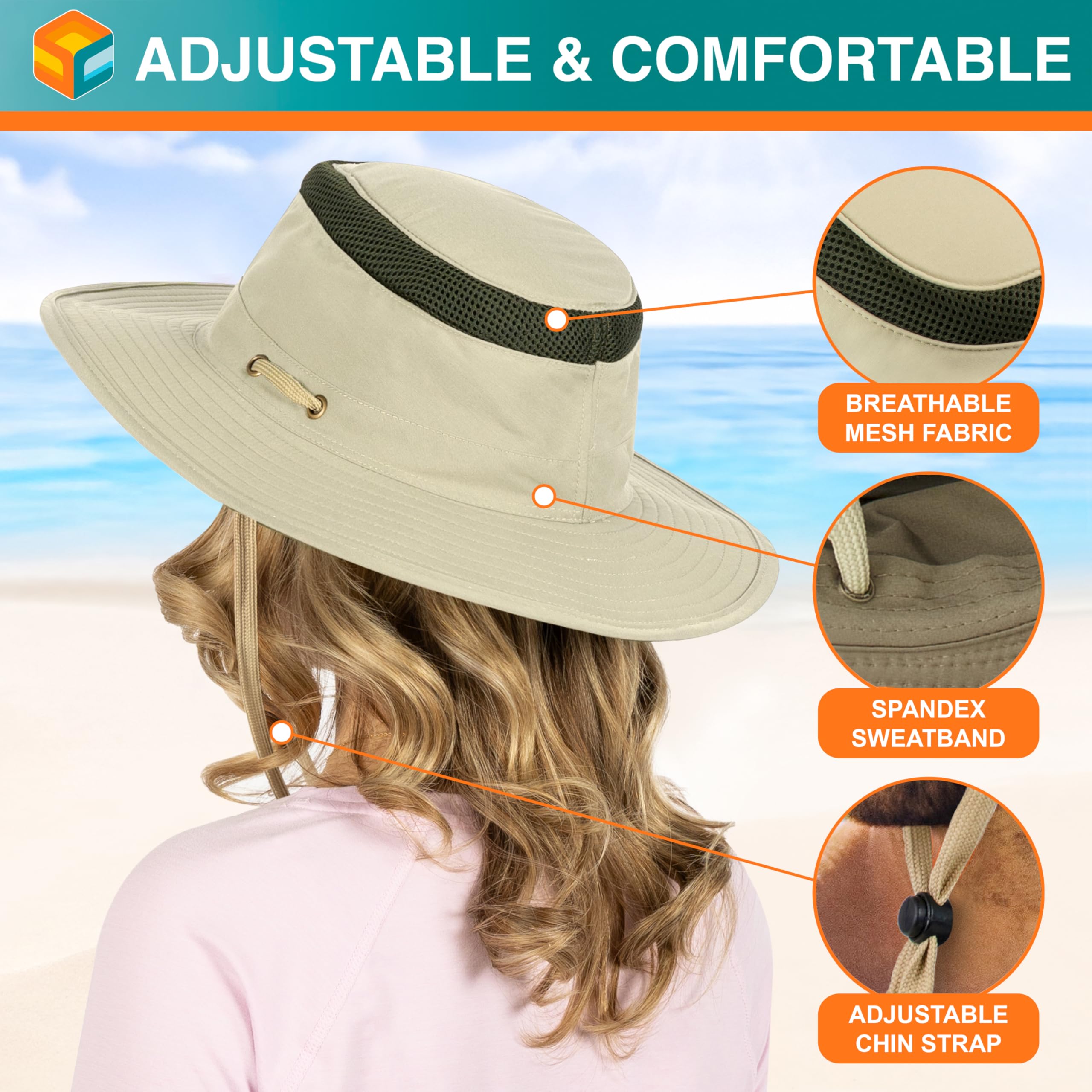 Sun Cube water-resistant hat keeps you dry during light showers