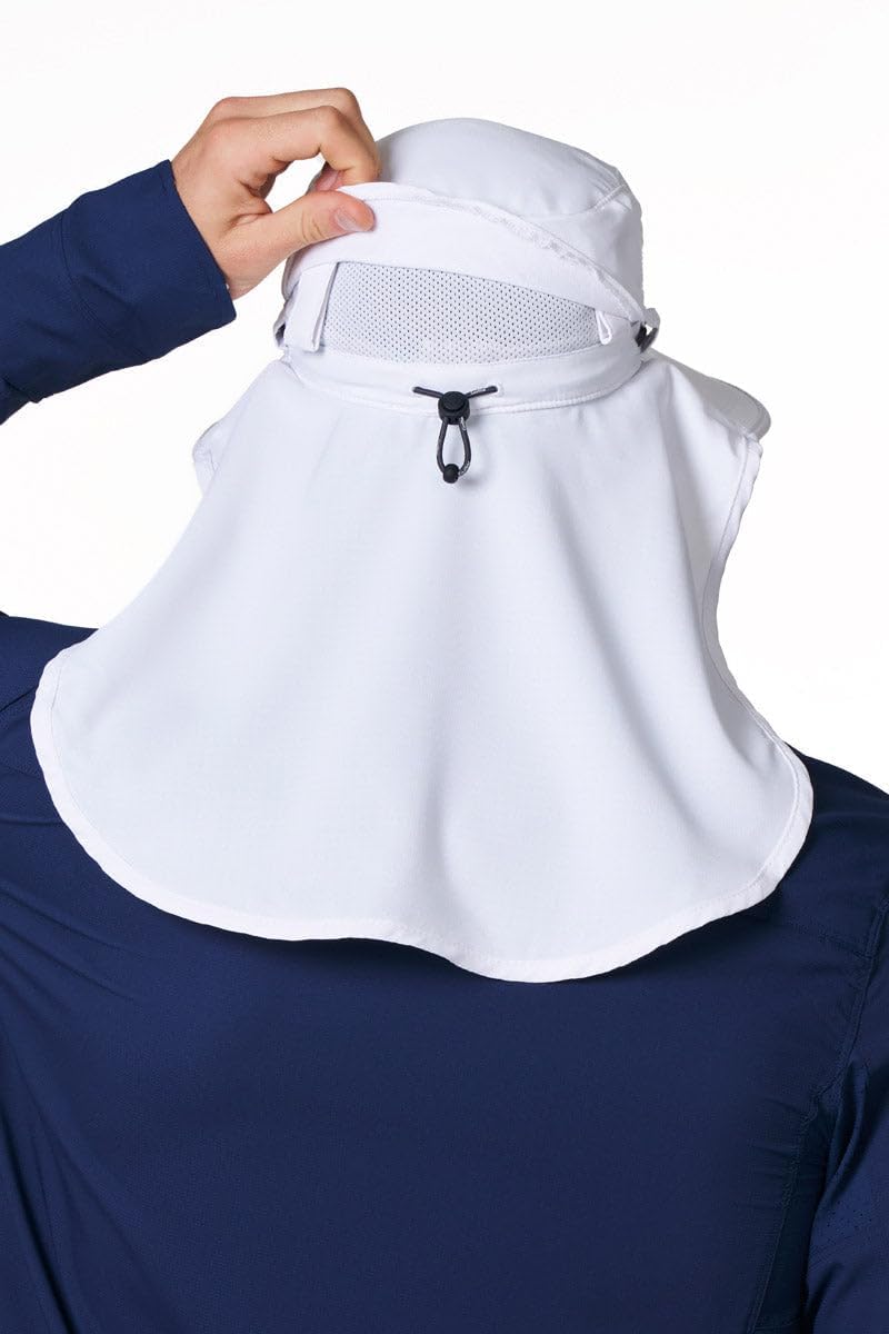 Travel-ready, crushable sun hat in white with UPF 50+ protection