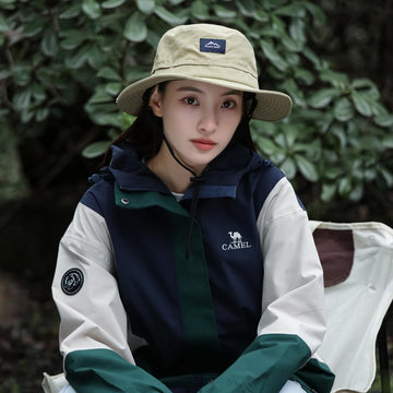 Breathable mesh interior of women's sun hat for ventilation
