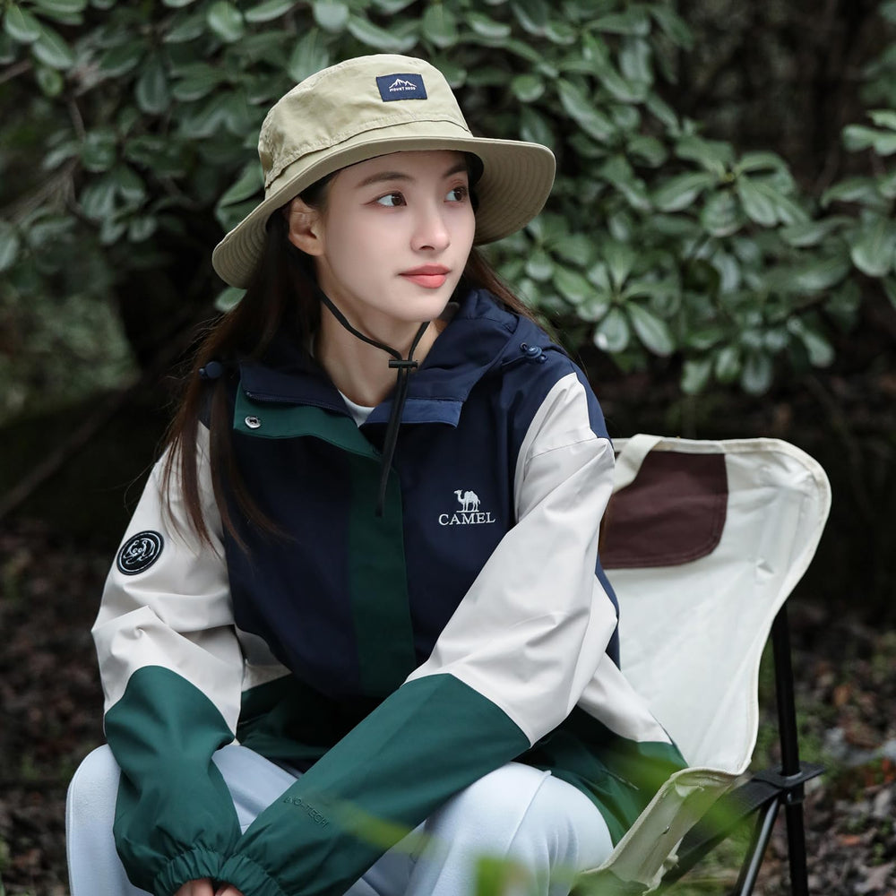 Foldable sun hat with chin strap and secure fit