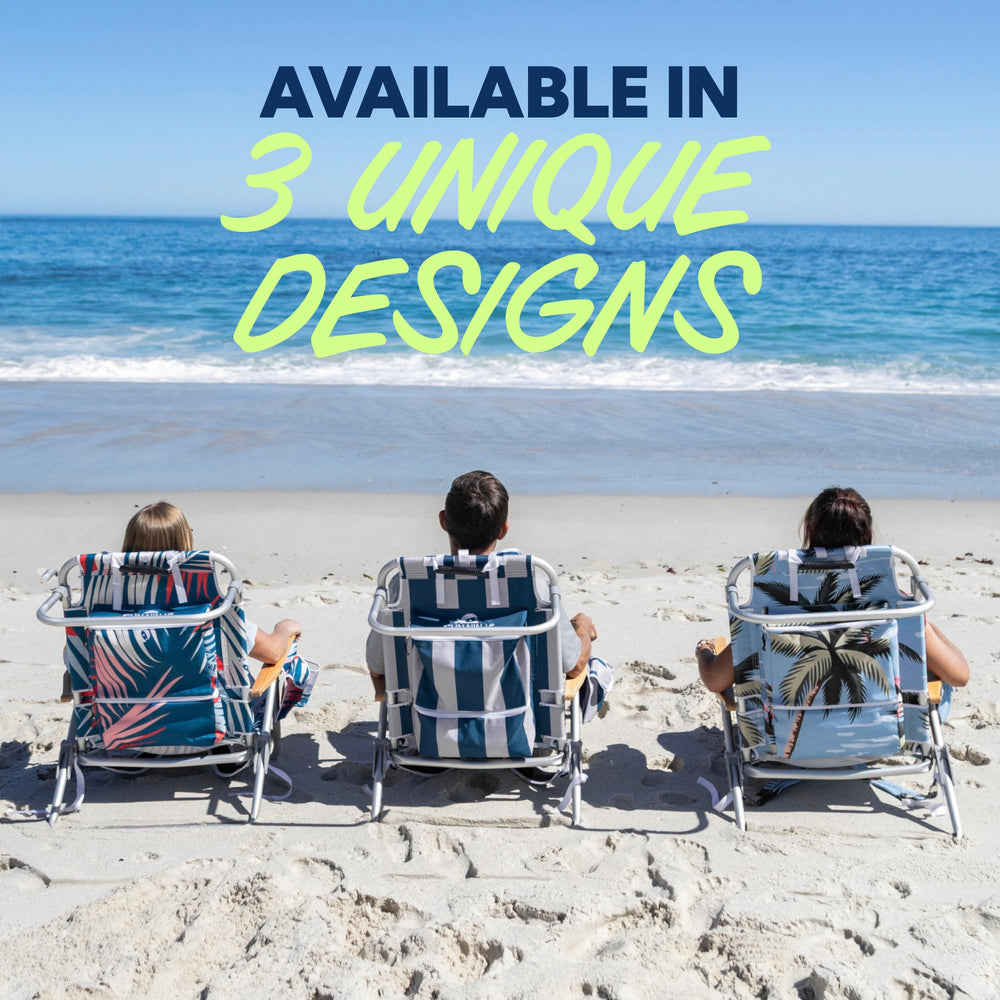 SUN NINJA Beach Chair cup and phone holders keep essentials sand-free