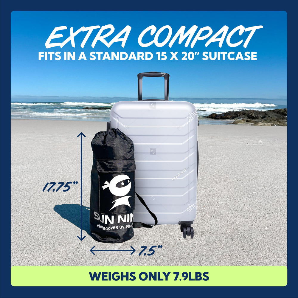 SUN NINJA stability poles and anchors ensure solid setup.