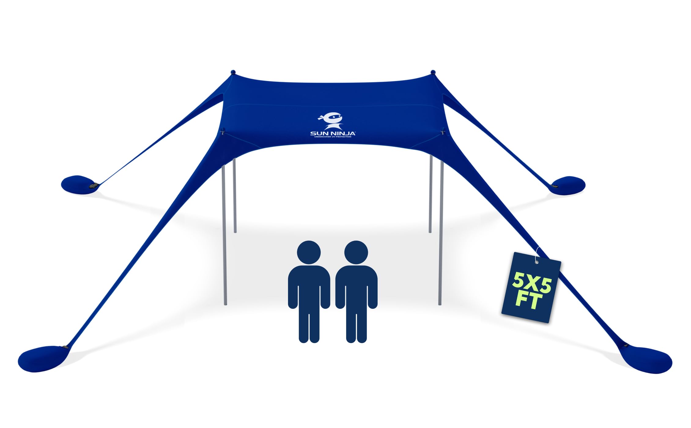 SUN NINJA beach tent packed in travel bag for easy portability