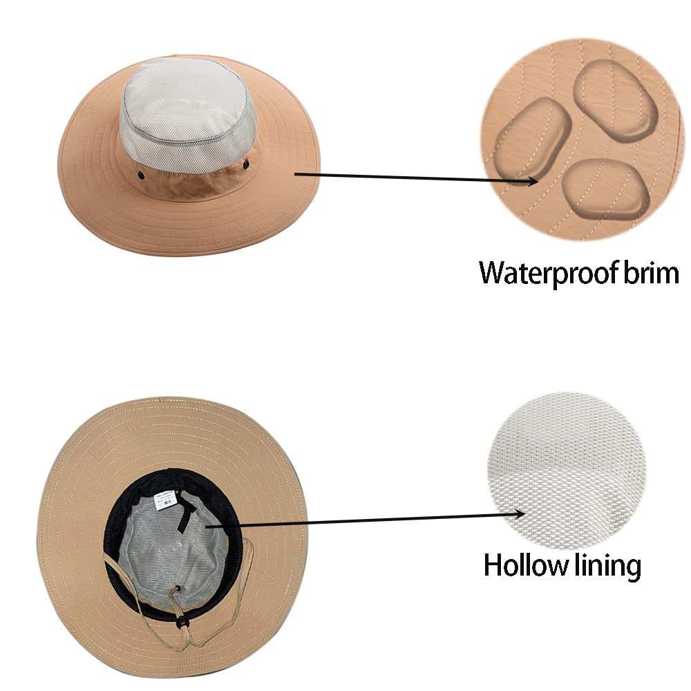 360-degree brim provides sun protection
