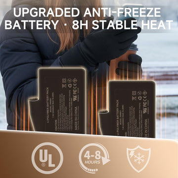 Sun Will heated glove liners on winter cycling, increasing grip with warm hands.