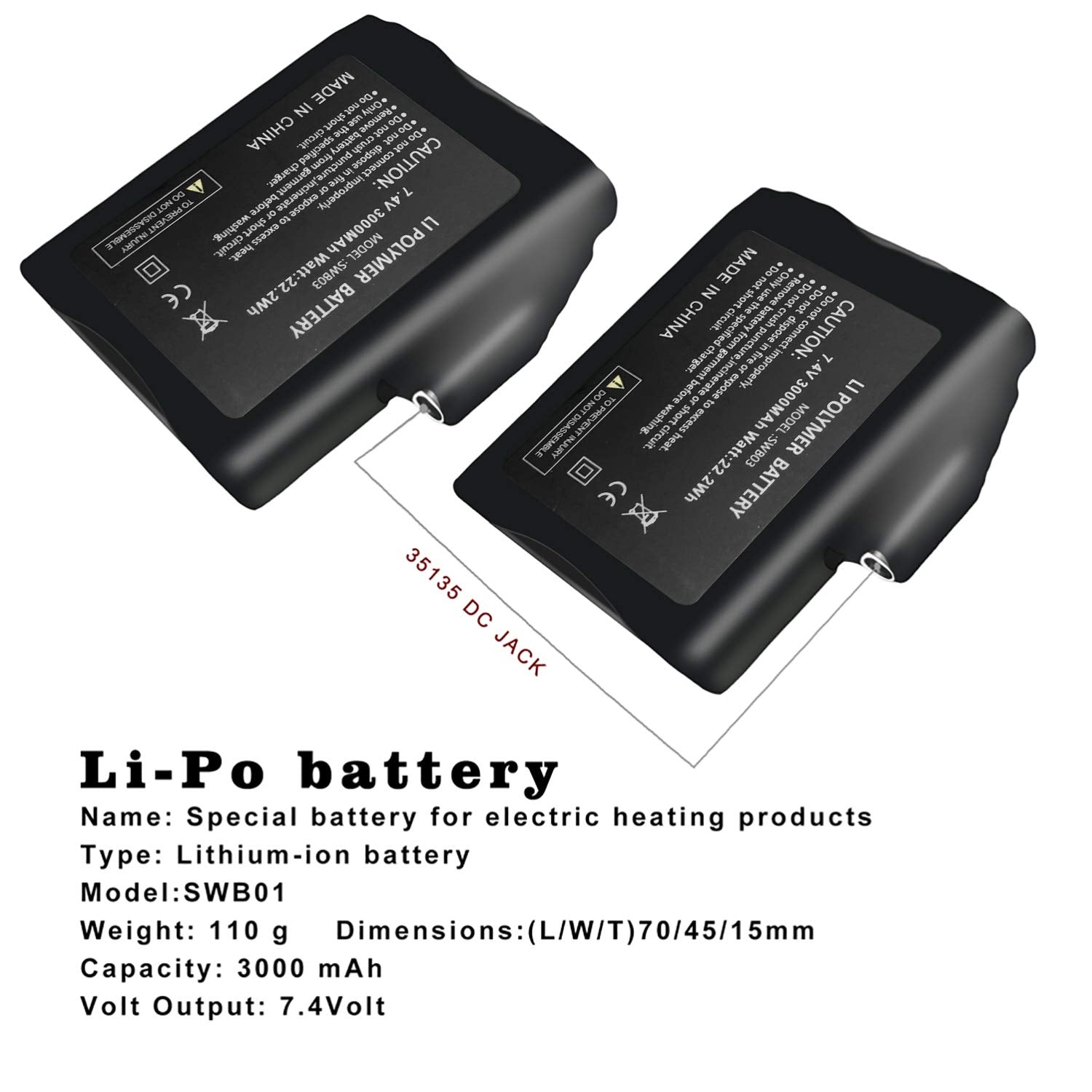 Sun Will 2-pack battery set in package ready for extended cold use.