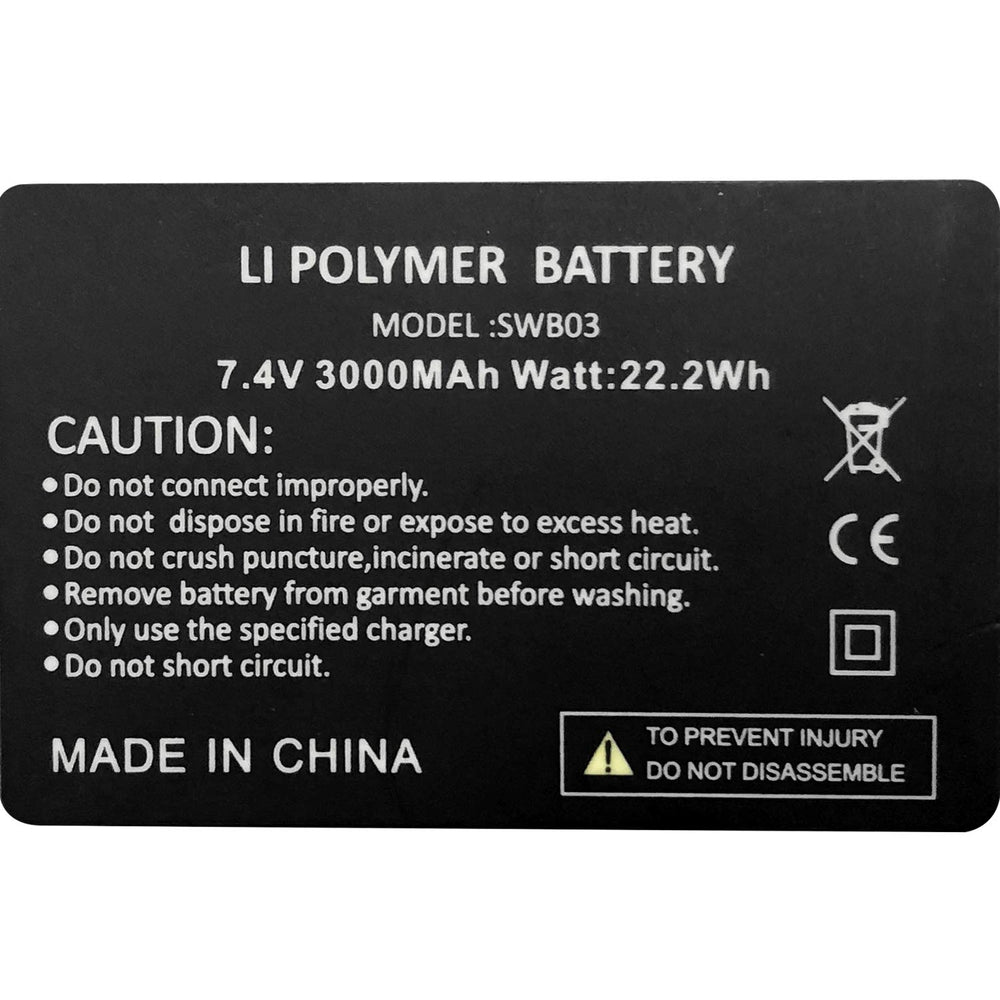 Sun Will not suitable for heated socks or glove liners due to pocket size.