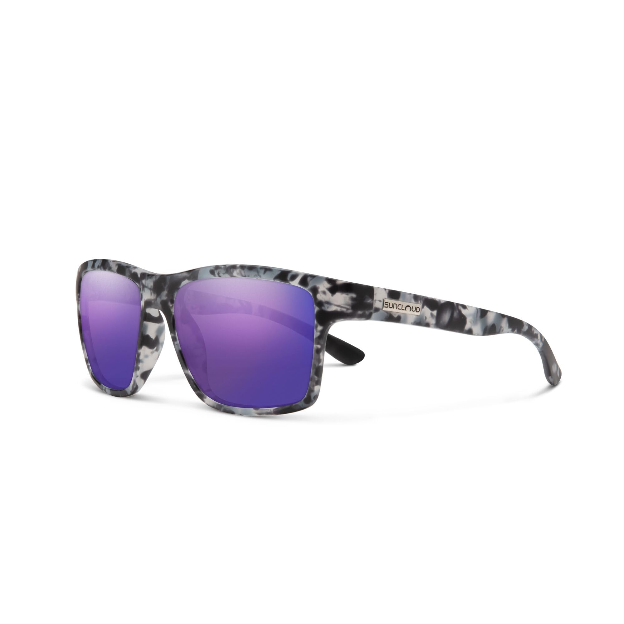 Suncloud A-Team matte ice tortoise frame with glare-reducing lenses for sunny days.