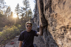 Suncloud A-Team sunglasses worn on trail emphasize comfort and fit outdoors.