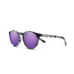 Suncloud Metric polarized sunglasses in ice tortoise frame reduce glare and shield eyes from UV rays