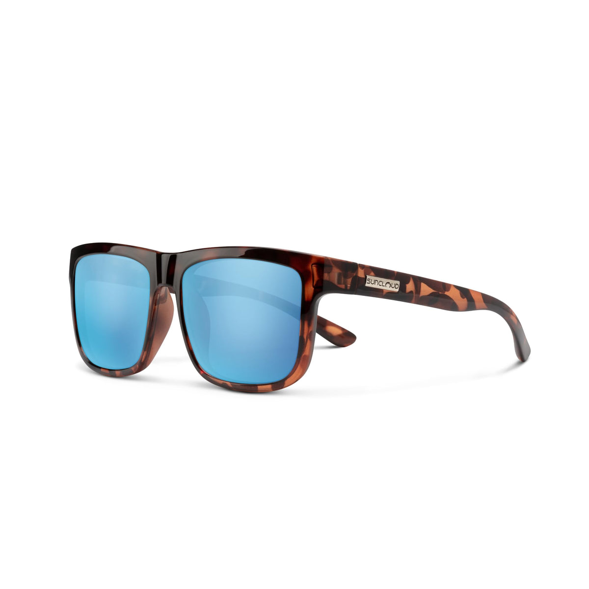 Suncloud Quiver tortoise frame sunglasses for all-day comfort and UV protection.