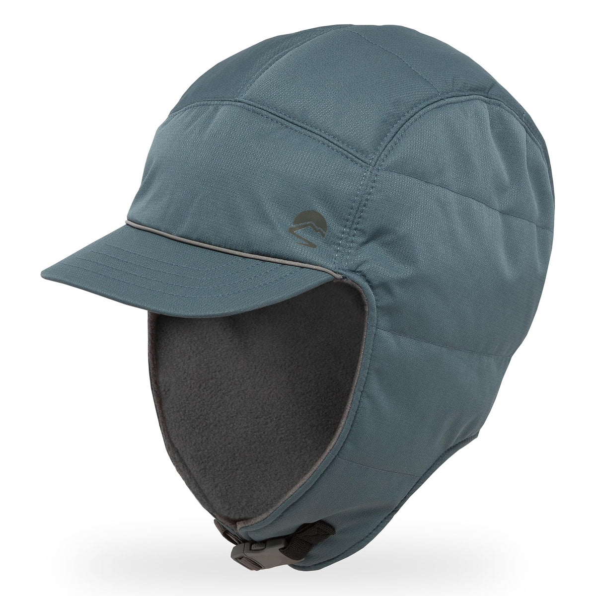 Sunday Afternoons Alpine Quilted Trapper mineral front view highlighting windproof brim and sun protection