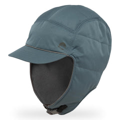 Sunday Afternoons Alpine Quilted Trapper mineral front view highlighting windproof brim and sun protection