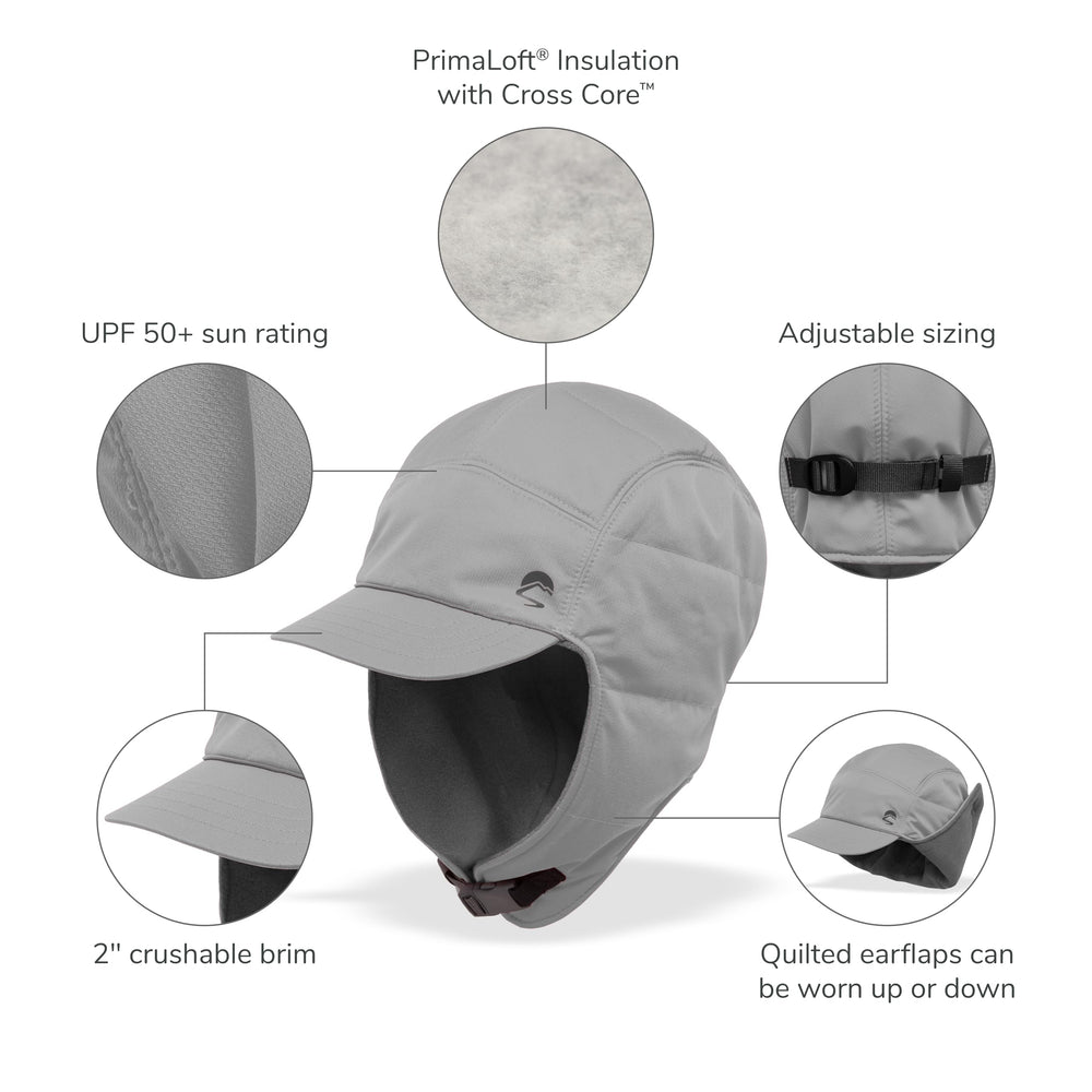 Sunday Afternoons Alpine Quilted Trapper mineral side profile emphasizes packable design for travel