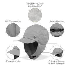 Sunday Afternoons Alpine Quilted Trapper mineral side profile emphasizes packable design for travel