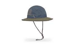 Sunday Afternoons Brushline Bucket Hat in Mineral/Timber provides sun protection on outdoor adventures.