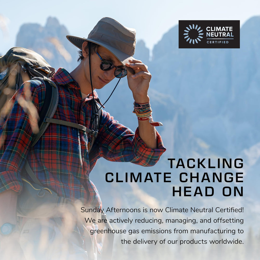 Sunday Afternoons Charter Hat Sunglass Lock keeps eyewear secure during outdoor activities