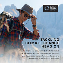Sunday Afternoons Charter Hat Sunglass Lock keeps eyewear secure during outdoor activities