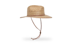 Islander hat front view in caramel, size medium