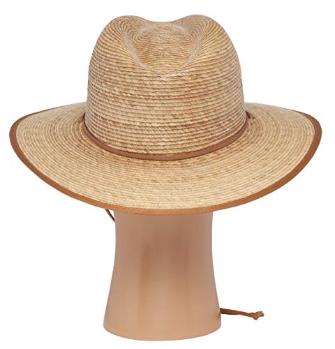 Close-up of 3-inch brim and UPF 50+ labeling